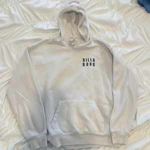 Girls white Billabong hoodie